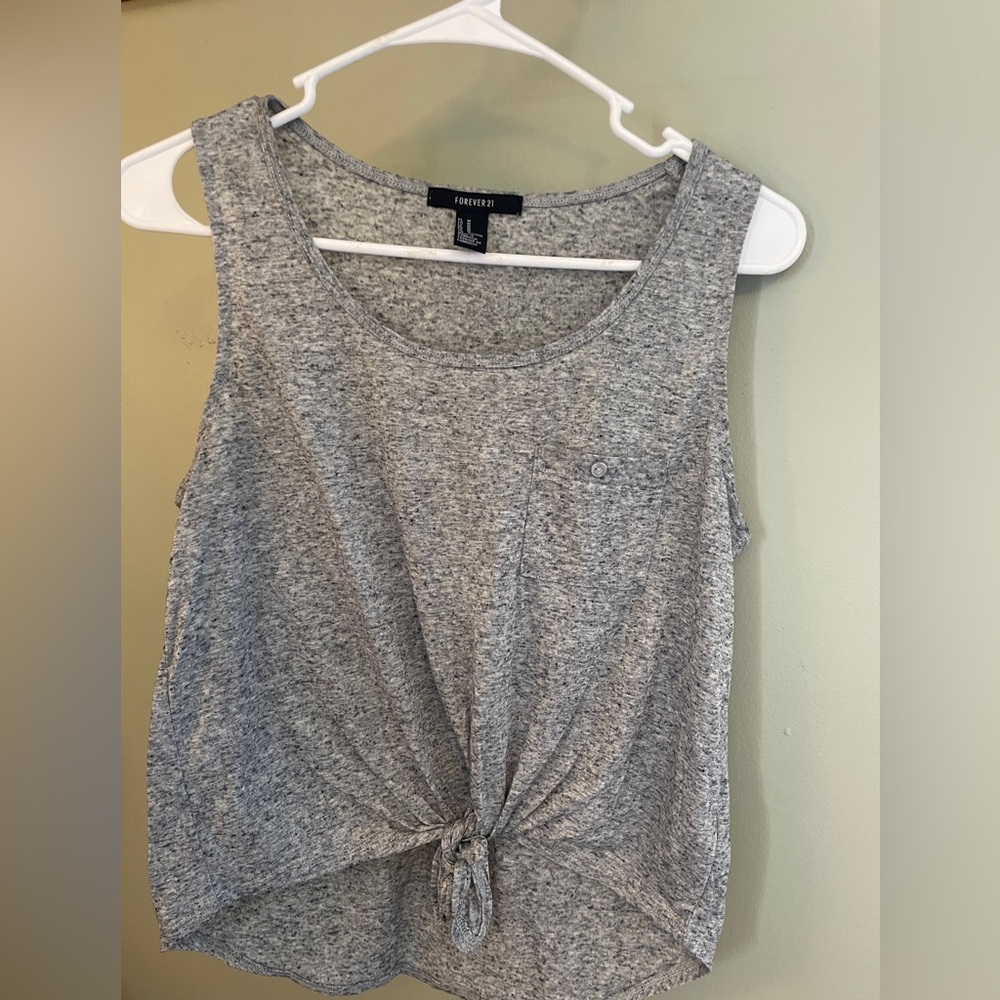 Forever 21 Heather Gray Tank Top M